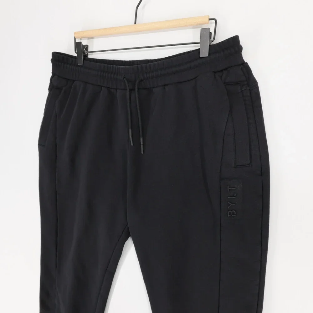 BYLT Core Lounge Joggers Mens XL Black Sweatpants Drawstring Cotton Pockets